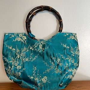 Asian silk handbag.